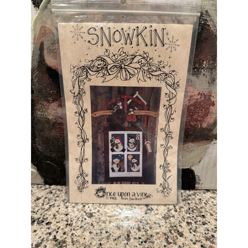 Snowkin Wallhanging Quilt Pattern Once Upon a Village Frosty Dolls